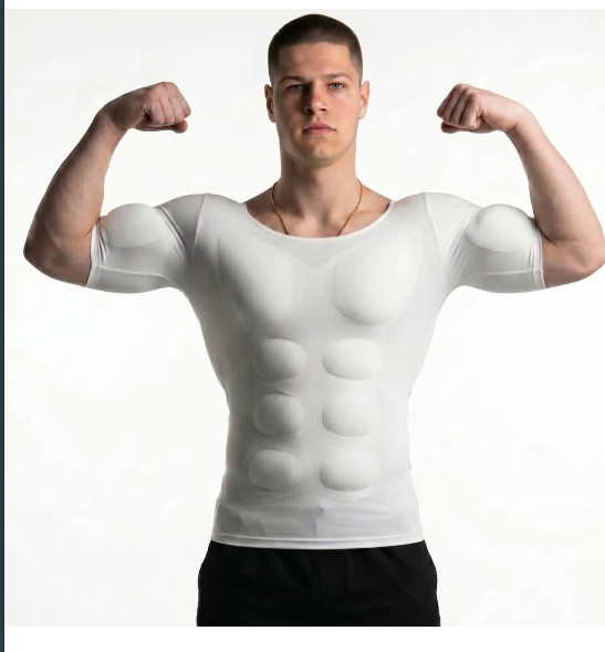 Frente de la camiseta moldeadora FORMA TERAZ en blanco